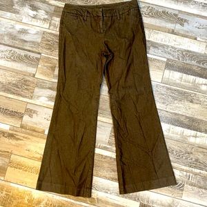 NY & Co size 4 petite brown flare pants